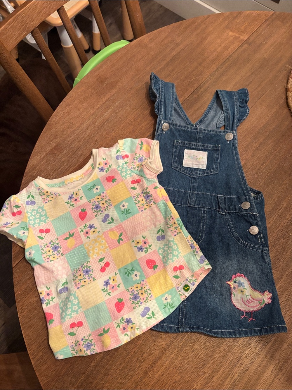 John Deere Toddler Overall Dress & Shirt